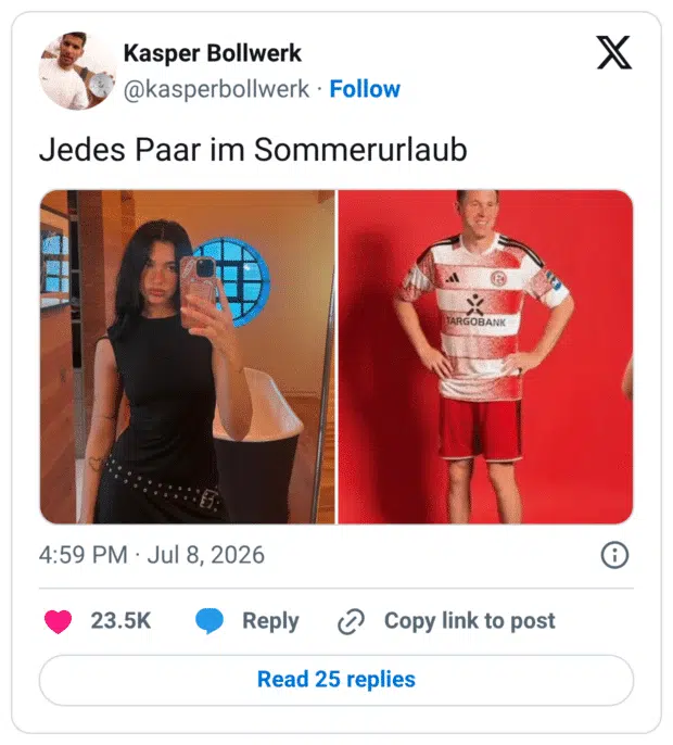Jedes Paar im Sommerurlaub