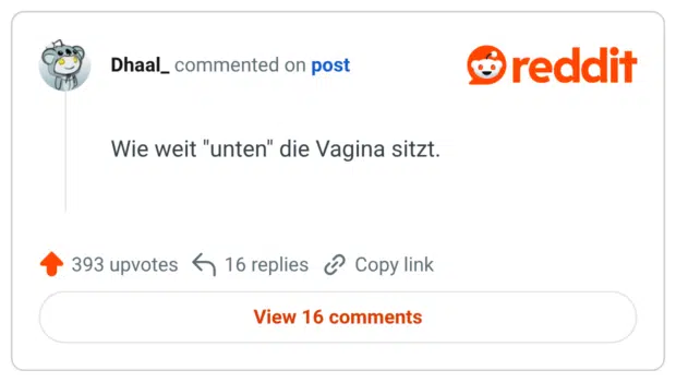 Wie weit "unten" die Vagina sitzt.