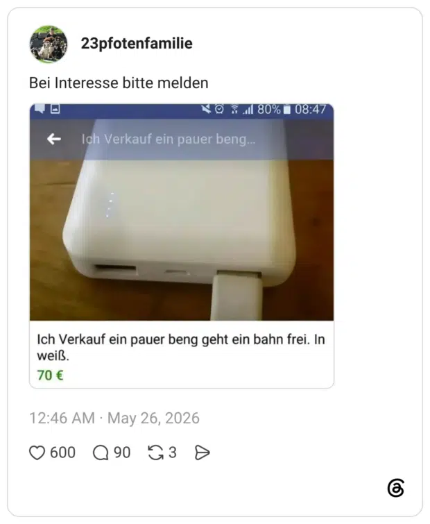 Bei Interesse bitte melden