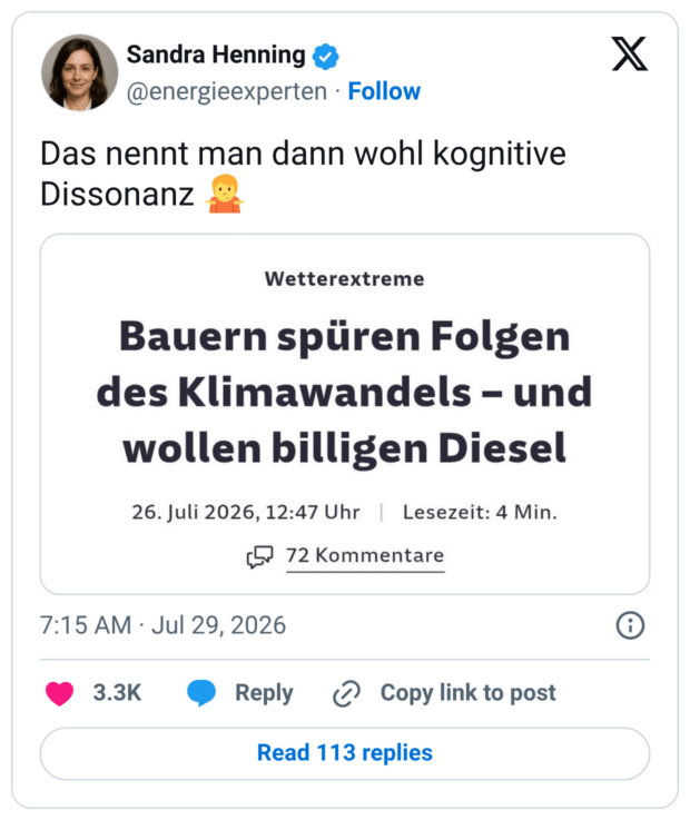Das nennt man dann wohl kognitive Dissonanz 🤷