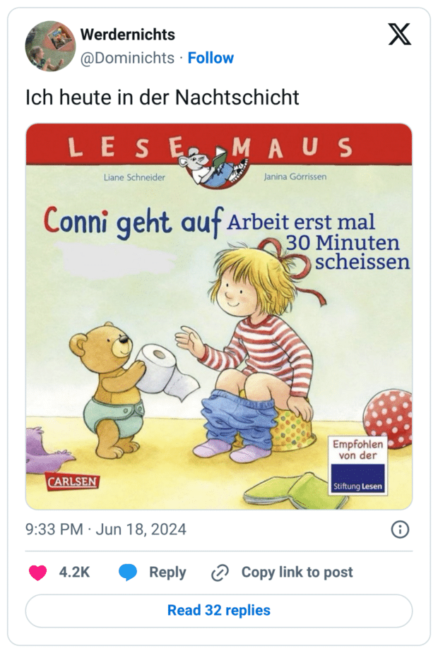 Ich heute in der Nachtschicht