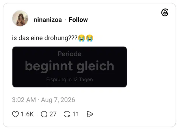 is das eine drohung???😭😭