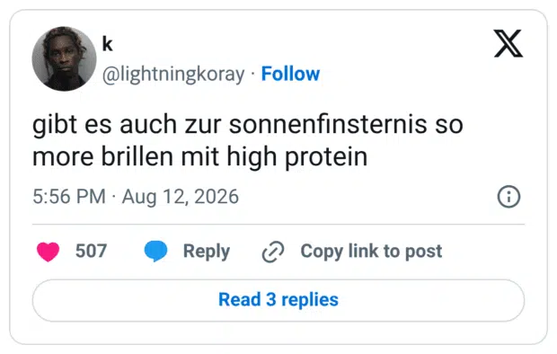 gibt es auch zur sonnenfinsternis so more brillen mit high protein