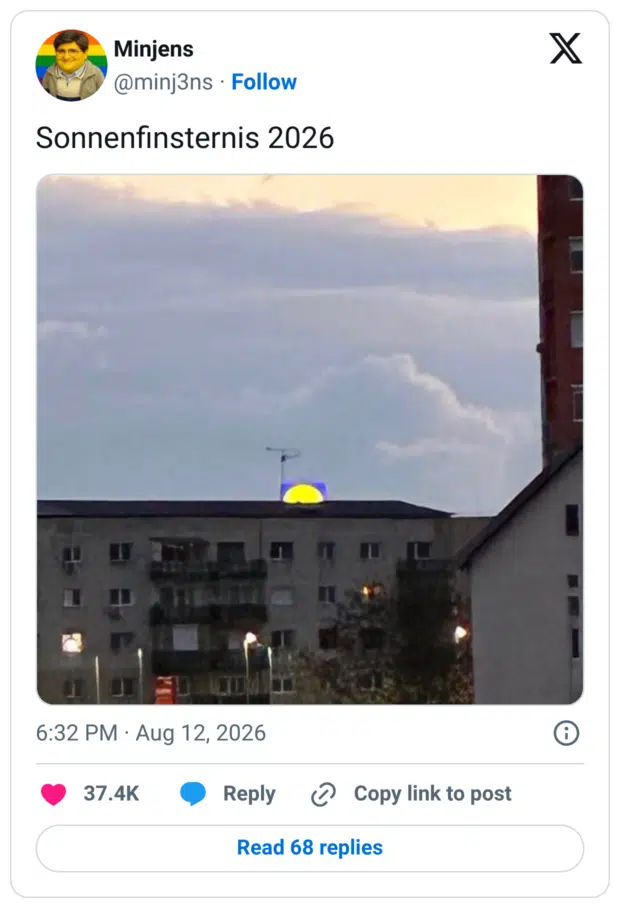 Sonnenfinsternis 2026
