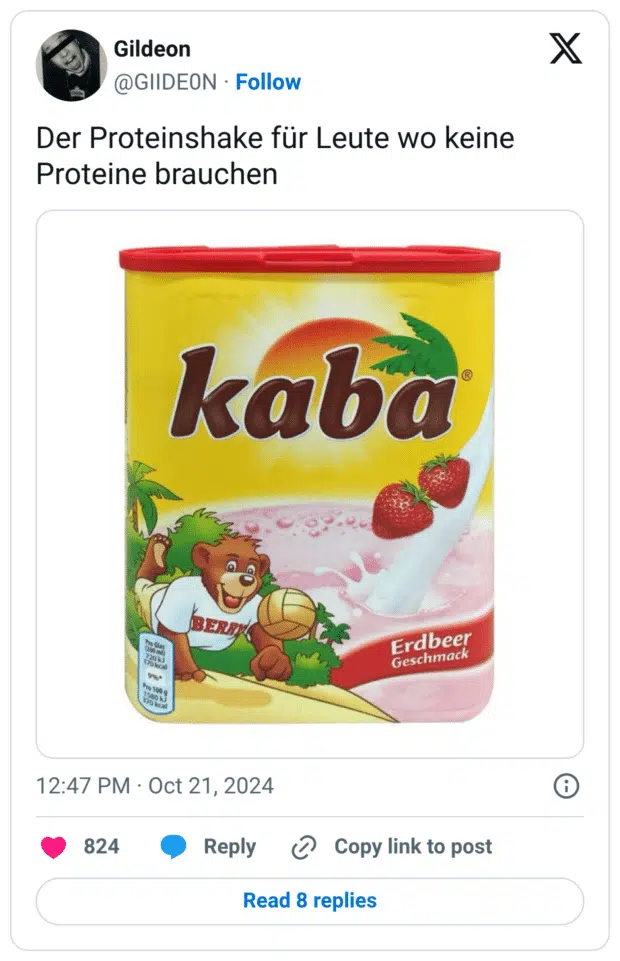 Der Proteinshake für Leute wo keine Proteine brauchen