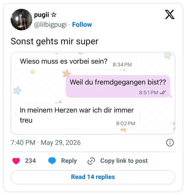 Sonst gehts mir super