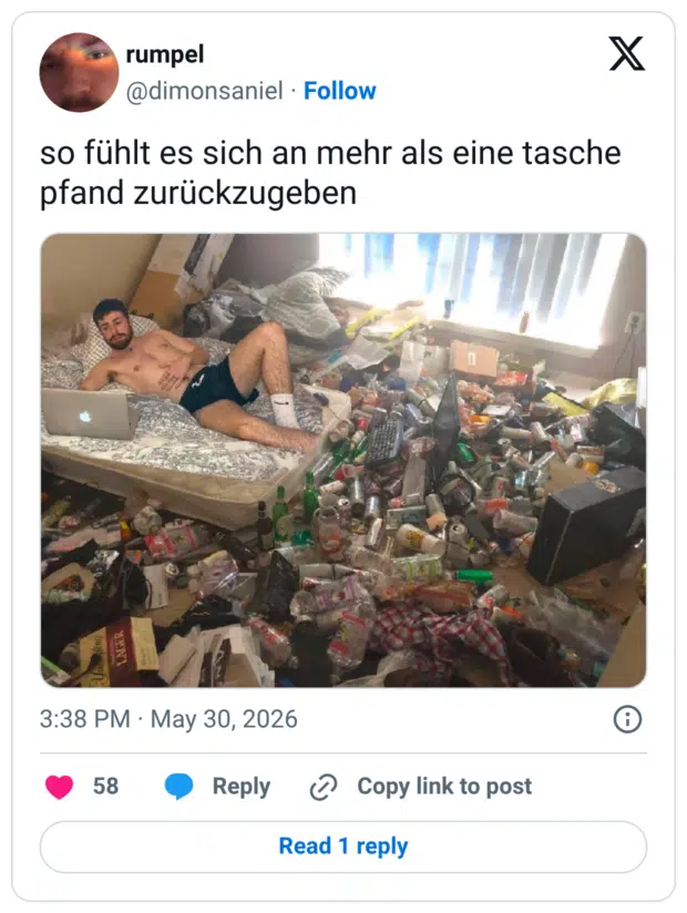 so fühlt es sich an mehr als eine tasche pfand zurückzugeben