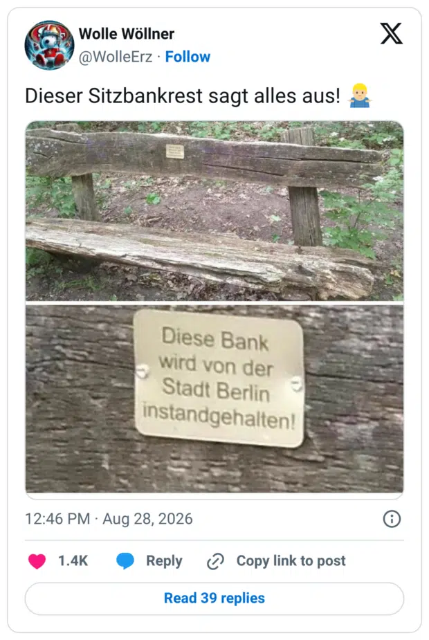 Dieser Sitzbankrest sagt alles aus! 🤷🏼♂️