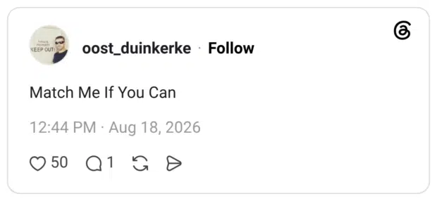 Match Me If You Can