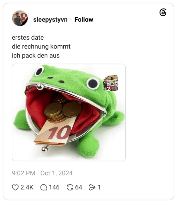 erstes date die rechnung kommt ich pack den aus