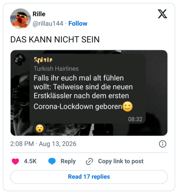 DAS KANN NICHT SEIN