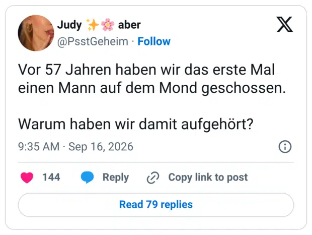 Vor 57 Jahren haben wir das erste Mal einen Mann auf dem Mond geschossen. Warum haben wir damit aufgehört?