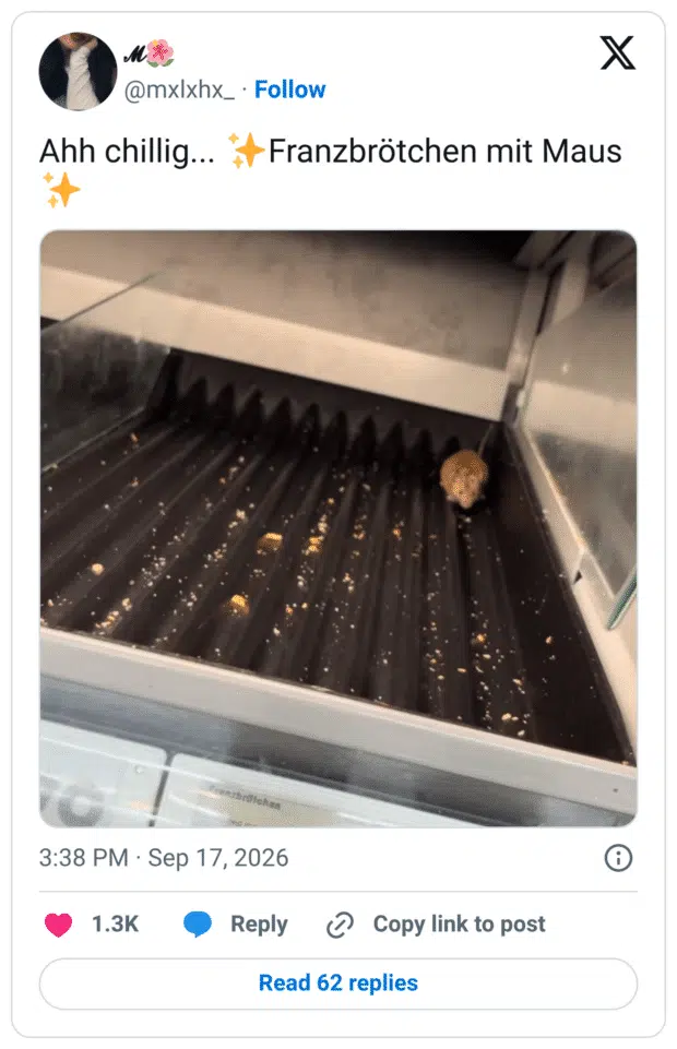 Franzbrötchen mit Maus