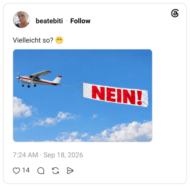 Vielleicht so? 😁