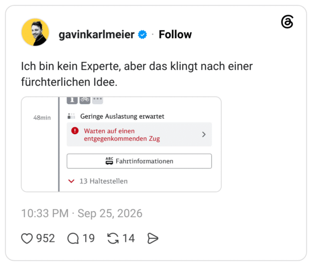Ich bin kein Experte, aber das klingt nach einer fürchterlichen Idee.