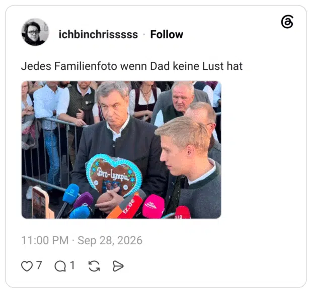 Jedes Familienfoto wenn Dad keine Lust hat