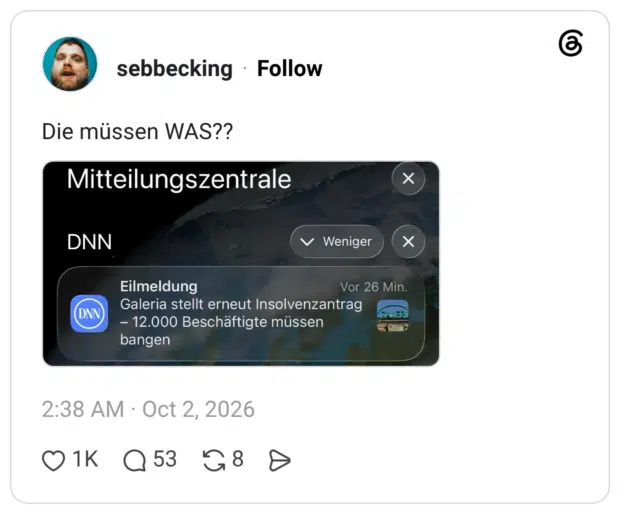 Die müssen WAS??