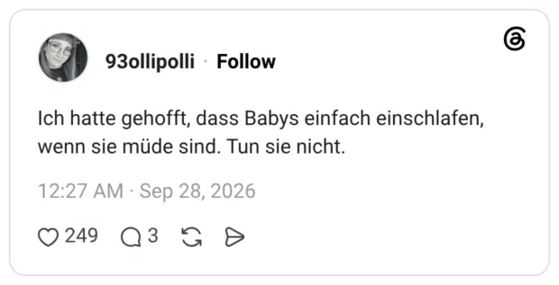Ich hatte gehofft, dass Babys einfach einschlafen, wenn sie müde sind. Tun sie nicht.