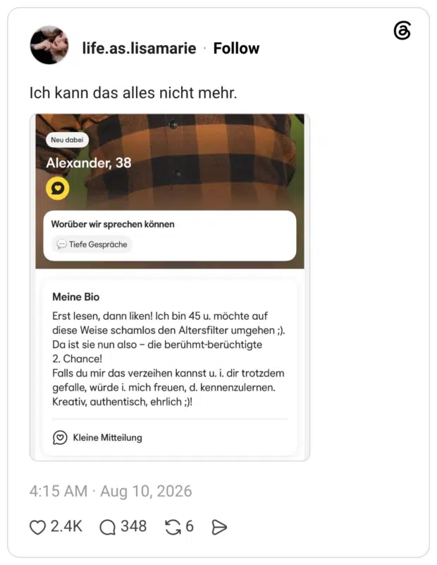 Ich kann das alles nicht mehr.