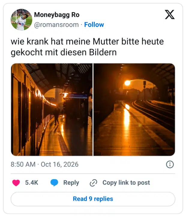 wie krank hat meine Mutter bitte heute gekocht mit diesen Bildern