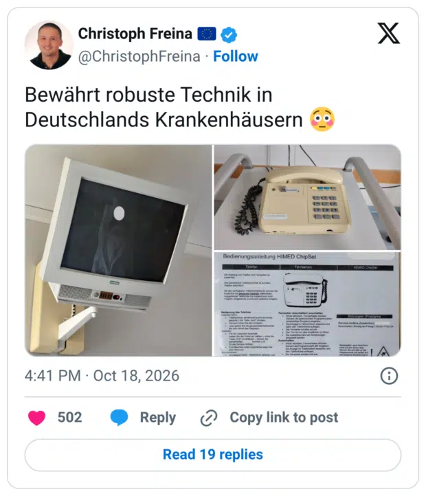 Bewährt robuste Technik in Deutschlands Krankenhäusern