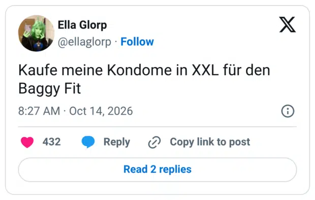 Kaufe meine Kondome in XXL für den Baggy Fit
