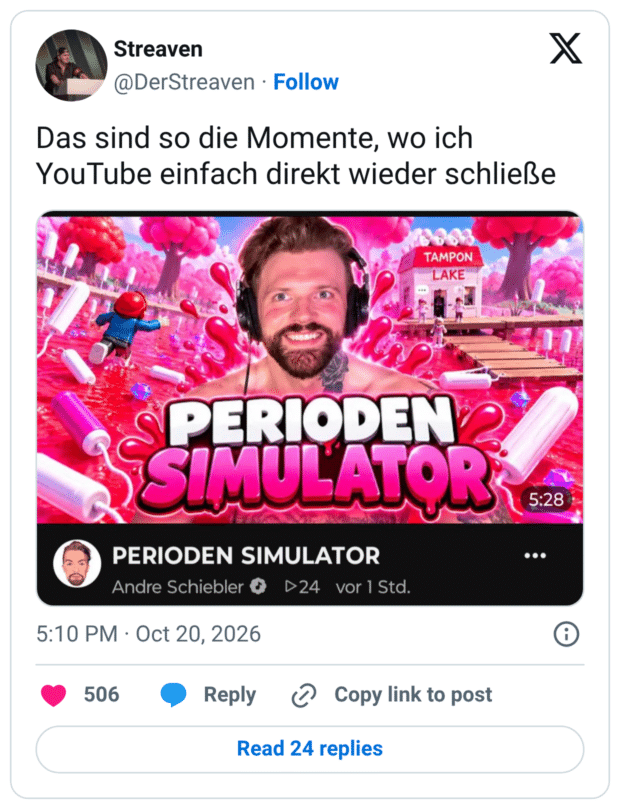 Das sind so die Momente, wo ich YouTube einfach direkt wieder schließe PERIODEN 2 SIMULATOR PERIODEN SIMULATOR