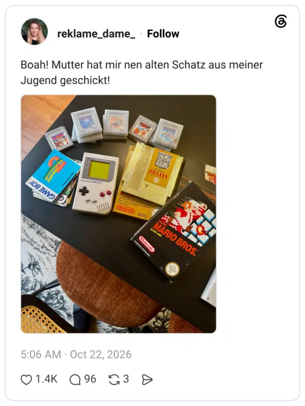 Boah! Mutter hat mir nen alten Schatz aus meiner Jugend geschickt!