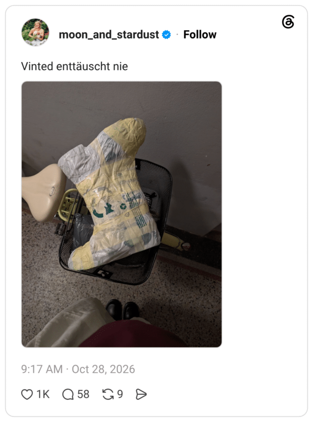 Vinted enttäuscht nie